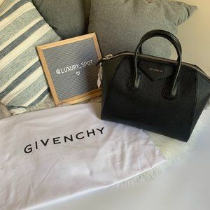 Givenchy Sugar Goatskin Antigona Black SHW